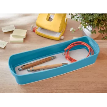 Leitz MyBox Cosy Επιμήκης δίσκος οργάνωσης, αποθήκευση, κουτί αποθήκευσης, μπλε, ορθογώνιο, πλαστικό, μονόχρωμο, 307 mm