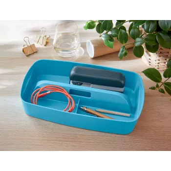 Leitz MyBox Cosy Οργανωτικό κουτί με λαβή, μικρό, Αποθήκευση, Μπλε, Πλαστικό, 307 mm, 181 mm, 56 mm, 300 g