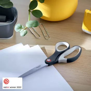 Leitz Cosy Titanium Ψαλίδι γραφείου 205 mm, Ενήλικες, Ίσια κοπή, Μεμονωμένο, Γκρι, Ανοξείδωτο ατσάλι, Ψαλίδι γραφείου