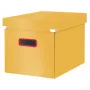 Leitz Click & Store Cosy Cube Large Κουτί αποθήκευσης, Κουτί αποθήκευσης, Κίτρινο, Ορθογώνιο, Χαρτόνι, Μονόχρωμο, Εσωτερικός χώρος