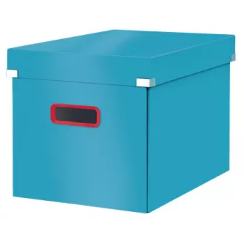 Leitz Click & Store Cosy Cube Large Κουτί αποθήκευσης, Κουτί αποθήκευσης, Μπλε, Ορθογώνιο, Χαρτόνι, Μονόχρωμο, Εσωτερικός χώρος