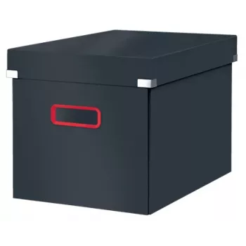 Leitz Click & Store Cosy Cube Large Κουτί αποθήκευσης, Κουτί αποθήκευσης, Γκρι, Ορθογώνιο, Χαρτόνι, Μονόχρωμο, Εσωτερικός χώρος
