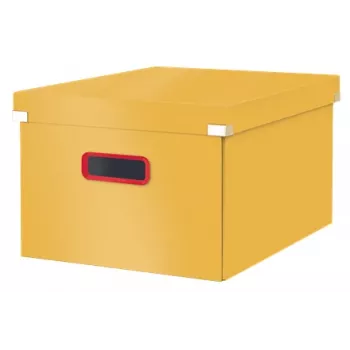 Leitz Click & Store Cosy Medium Κουτί αποθήκευσης, Κουτί αποθήκευσης, Κίτρινο, Ορθογώνιο, Χαρτόνι, Μονόχρωμο, Εσωτερικός χώρος