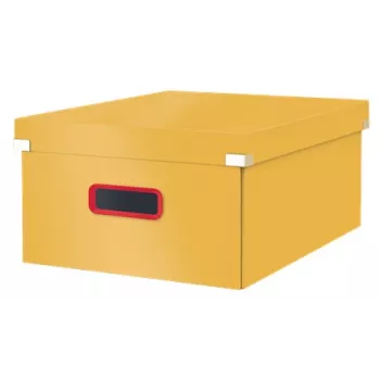 Leitz Click & Store Cosy Μεγάλο κουτί αποθήκευσης, Κουτί αποθήκευσης, Κίτρινο, Ορθογώνιο, Χαρτόνι, Μονόχρωμο, Εσωτερικός χώρος
