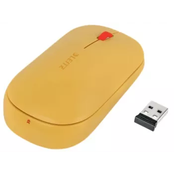 Leitz Cosy Ασύρματο ποντίκι, αμφίχειρο, RF Wireless + Bluetooth, 4000 DPI, Πορτοκαλί
