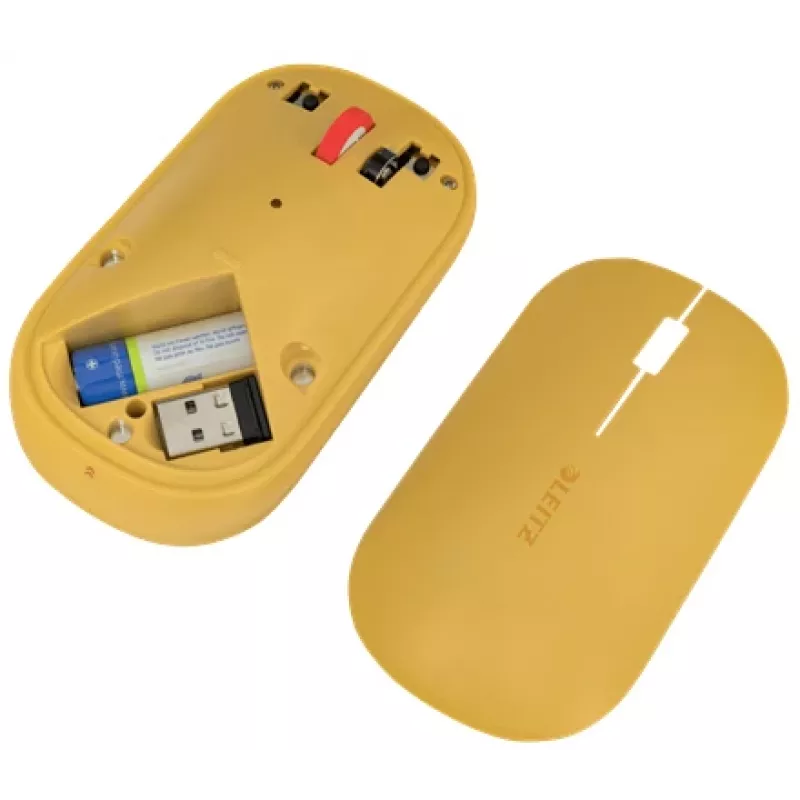 Leitz Cosy Ασύρματο ποντίκι, αμφίχειρο, RF Wireless + Bluetooth, 4000 DPI, Πορτοκαλί