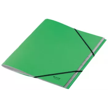 Leitz Recycle χαρτονένιο βιβλίο ευρετηρίου, συμβατικός φάκελος αρχειοθέτησης, A4, χαρτόνι, πράσινο, 430 g/m², λαστιχάκι