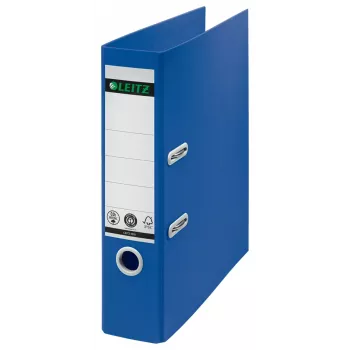 Leitz 180° Recycling φάκελος αρχειοθέτησης με μοχλό, A4, στρογγυλός δακτύλιος, αποθήκευση, χαρτόνι, μπλε, μπλε