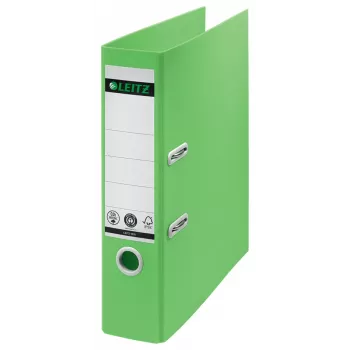 Leitz 180° Recycle φάκελος αρχειοθέτησης με μοχλό, A4, στρογγυλός δακτύλιος, αποθήκευση, χαρτόνι, πράσινο, πράσινο