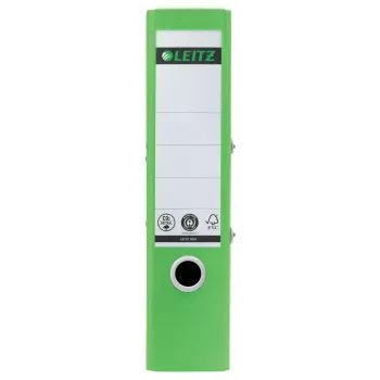 Leitz 180° Recycle φάκελος αρχειοθέτησης με μοχλό, A4, στρογγυλός δακτύλιος, αποθήκευση, χαρτόνι, πράσινο, πράσινο
