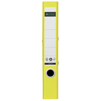 Leitz 180° Recycle φάκελος αρχειοθέτησης με μοχλό, A4, στρογγυλός δακτύλιος, αποθήκευση, χαρτόνι, κίτρινο, κίτρινο