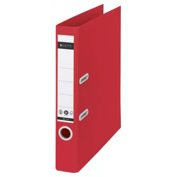 Leitz 180° Recycle φάκελος αρχειοθέτησης, A4, στρογγυλός δακτύλιος, αποθήκευση, χαρτόνι, κόκκινο, κόκκινο