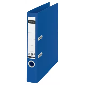 Leitz 180° Recycle φάκελος αρχειοθέτησης με μηχανισμό μοχλού, A4, στρογγυλός δακτύλιος, αποθήκευση, χαρτόνι, μπλε, μπλε