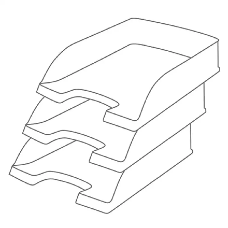 Leitz Recycle δίσκος εγγράφων, πλαστικό, μαύρο, A4+, A4, A4+, 1 συρτάρι, 255 x 70 x 357 mm