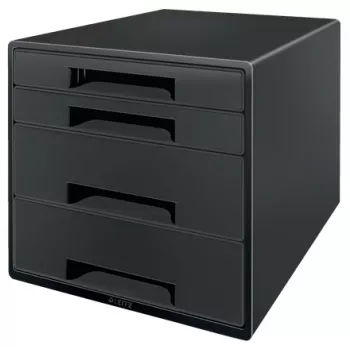 Leitz Recycle Drawer Cabinet, 4 συρτάρια, πλαστικό, μαύρο, 1 τεμ., 287 mm, 270 mm