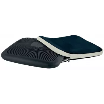Leitz Ergo Active Wobble Cushion με υφασμάτινη επένδυση, μαξιλάρι καθίσματος, αέρας, καρέκλα, σκούρο γκρι, τετράγωνο, 150 kg
