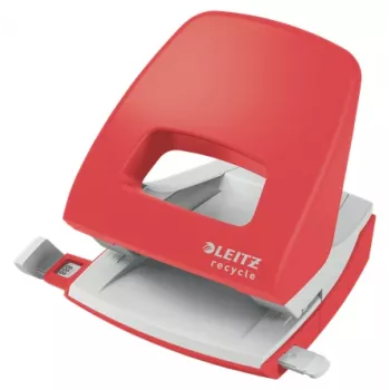 Leitz NeXXt Recycle Διακορευτής, 30 φύλλα, Κόκκινο, Πλαστικό, 8 cm, 5,5 mm, A4, A5, A6, Folio, US-Quart, 8 x 8 x 8 cm