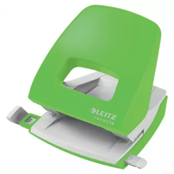 Leitz NeXXt Recycle Διακορευτής, 30 φύλλα, Πράσινο, Πλαστικό, 8 cm, 5,5 mm, A4, A5, A6, Folio, US-Quart, 8 x 8 x 8 cm