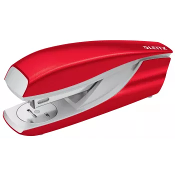 Leitz Συρραπτικό WOW 5502 Μεταλλικό 30 φύλλα Blister, 30 φύλλα, Κόκκινο, 24/6, Μέταλλο, Πλαστικό, 80 g/m², 4 cm