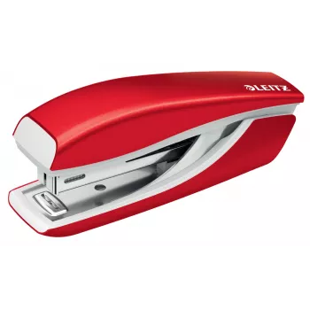 Leitz NeXXt WOW Μεταλλικό Mini συρραπτικό, 10 φύλλα, Κόκκινο, Μέταλλο, Πλαστικό, 80 g/m², 3,5 cm, Top