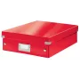 Leitz Click & Store WOW Medium Organiser Box, Κουτί αποθήκευσης, Κόκκινο, Ορθογώνιο, Χαρτόνι, Μονόχρωμο, Εσωτερικός χώρος