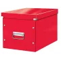 Leitz Box Click & Store WOW Cube Large Κουτί αποθήκευσης, Κουτί αποθήκευσης, Κόκκινο, Ορθογώνιο, Χαρτόνι, Μονόχρωμο, Εσωτερικός χώρος