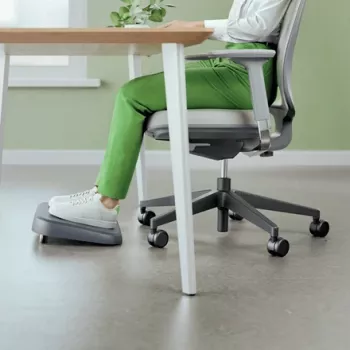 Leitz Ergo Ρυθμιζόμενο υποπόδιο γραφείου, 80 % ανακυκλωμένο πλαστικό, Γκρι, ανακυκλωμένο πλαστικό, 34 cm, 42 cm, 340 mm, 420 mm