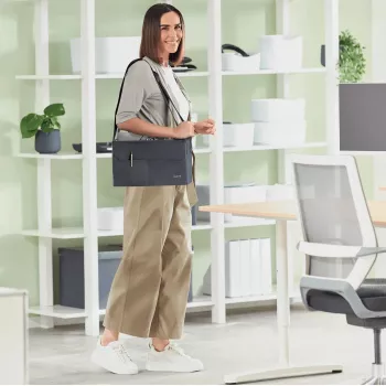 Leitz Fabric Compact Hot Desking Τσάντα εργασίας, Ύφασμα, Μονόχρωμο, Unisex, 355 mm, 200 mm, 210 mm