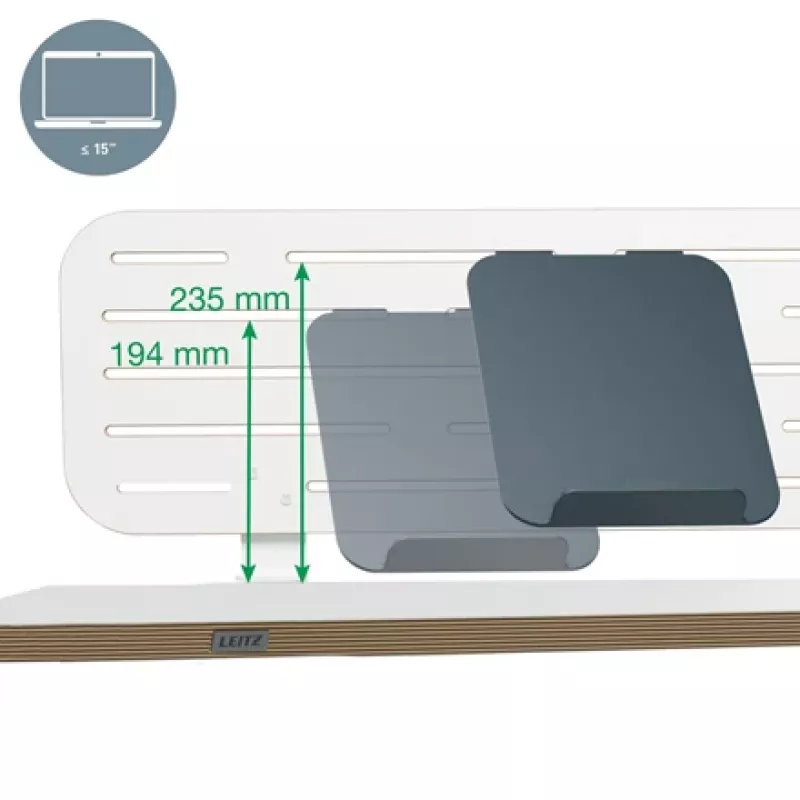 Leitz Ergo Pegboard Οργανωτής γραφείου με βάση laptop, 80x25 cm