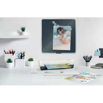 Leitz iLAM Home 4-in-1 A4 Σετ πλαστικοποιητή, 24 cm, Θερμικός πλαστικοποιητής, 300 mm/min, 0,4 mm, A4, 100 µm