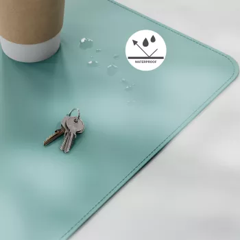 Leitz Large Desk Mat, Χρώμα μέντας, Πολυβινυλοχλωρίδιο (PVC), 400 mm, 800 mm, 2 mm, 350 g