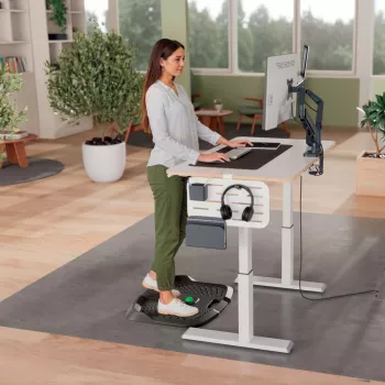 Leitz Ergo Active εργονομικό αντιολισθητικό χαλάκι κατά της κόπωσης, Ορθογώνιο, Μαύρο, Πολυουρεθάνη, Bubble, Κίνα, 605 x 681 mm
