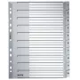 Leitz 12800000 Ευρετήριο με καρτέλες Αριθμητικό ευρετήριο με καρτέλες Χαρτόνι Γκρι