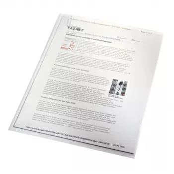 LEITZ Διαφανείς θήκες Standard, A4, PP, ανάγλυφες, 0,13 mm, ανοιχτές πάνω και στο πλάι, κατάλληλες για αρχεία (4000-00-03)