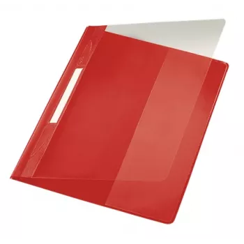 Leitz 41940025 Φάκελος αναφοράς PVC κόκκινο, διαφανές