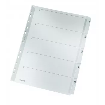 Leitz 43230000 Ευρετήριο χαρτονιού αριθμητικό χαρτόνι, πλαστικό γκρι