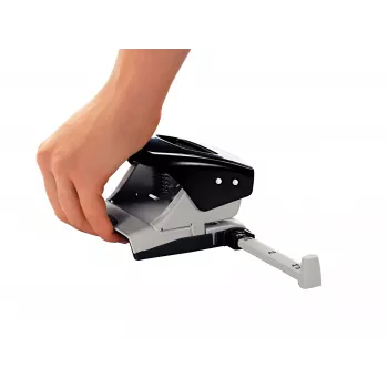 Leitz NeXXt Διακορευτής 5008, 2 οπών 30 φύλλων, 30 φύλλων, μαύρο, λευκό, μέταλλο, 3 mm, A6, 107 mm