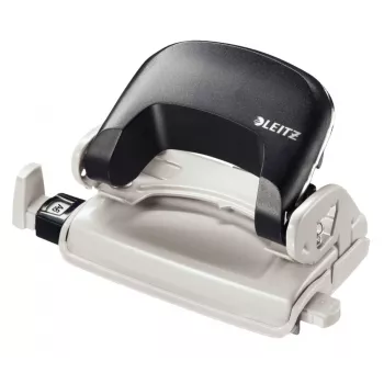 Leitz Διακορευτής 5058 NeXXt, διάτρηση 2 οπών 10 φύλλων, 10 φύλλων, μαύρο, πλαστικό, 8 cm, 5,5 mm, 5,5 mm