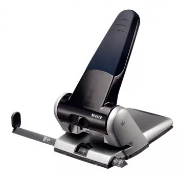 Leitz Διακορευτής Heavy Duty, 65 φύλλων, μαύρο, γκρι, 8 cm, 5,5 mm, A4, 130 mm