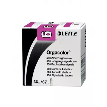Leitz Orgacolor αυτοκόλλητη ετικέτα στρογγυλεμένο ορθογώνιο βιολετί
