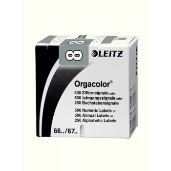 Leitz Orgacolor αυτοκόλλητη ετικέτα στρογγυλεμένο ορθογώνιο γκρι