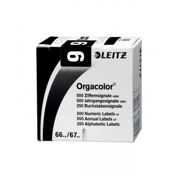 Leitz Orgacolor αυτοκόλλητη ετικέτα στρογγυλεμένο ορθογώνιο μαύρο