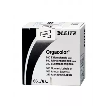 Leitz Orgacolor αυτοκόλλητη ετικέτα στρογγυλεμένο ορθογώνιο λευκό