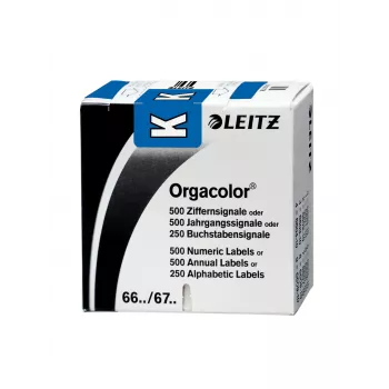 Leitz Orgacolor αυτοκόλλητη ετικέτα στρογγυλεμένο ορθογώνιο μπλε