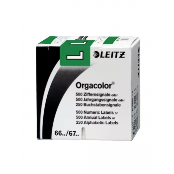 Leitz Orgacolor αυτοκόλλητη ετικέτα, στρογγυλεμένο ορθογώνιο, πράσινο