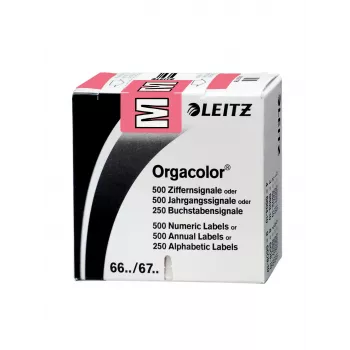 Leitz 66221000 Αυτοκόλλητη ετικέτα στρογγυλεμένο ορθογώνιο ροζ