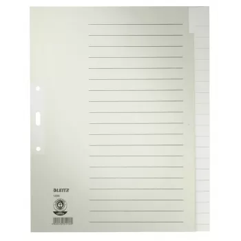 Leitz 12200085 Ευρετήριο καρτελών κενό ευρετήριο καρτελών χαρτί γκρι