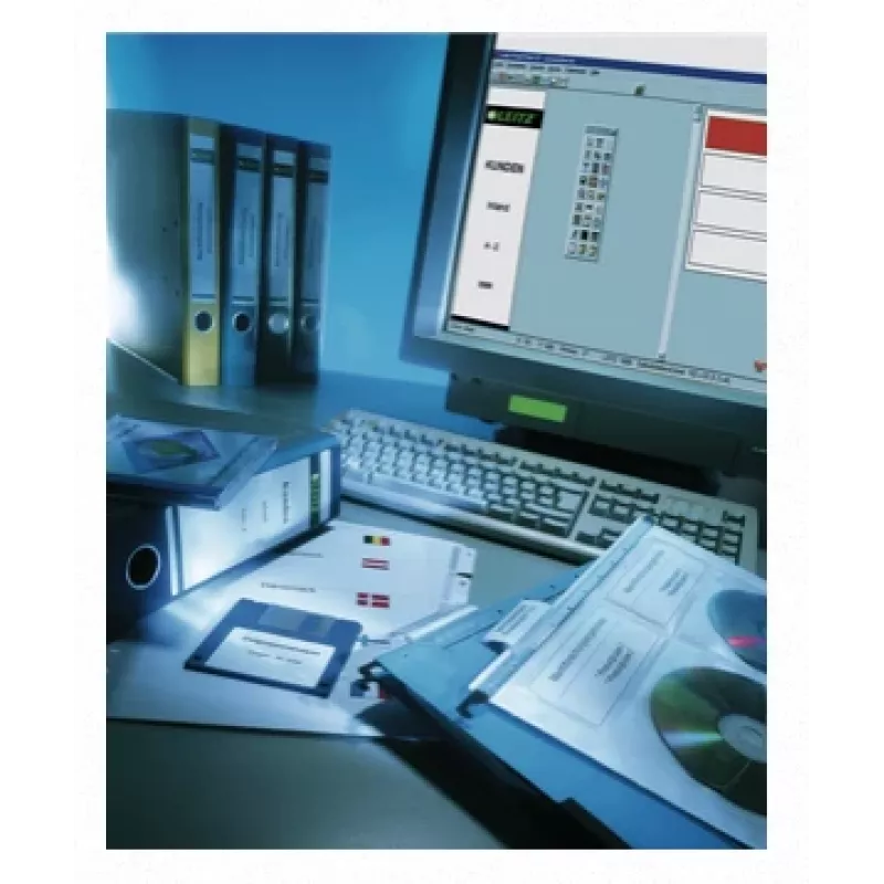 Leitz Εκτυπώσιμες από PC ετικέτες ράχης για στάνταρ ντοσιέ αρχείου
