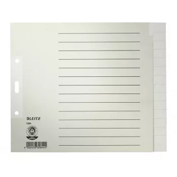 Leitz 12240085 Ευρετήριο με δείκτες Λευκό ευρετήριο με δείκτες χαρτί γκρι