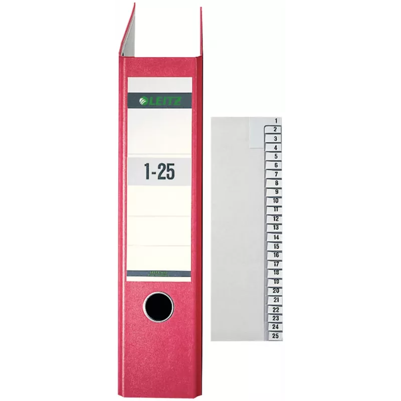 Leitz 13810085 Ευρετήριο με δείκτες Αριθμητικό ευρετήριο με δείκτες χαρτί γκρι